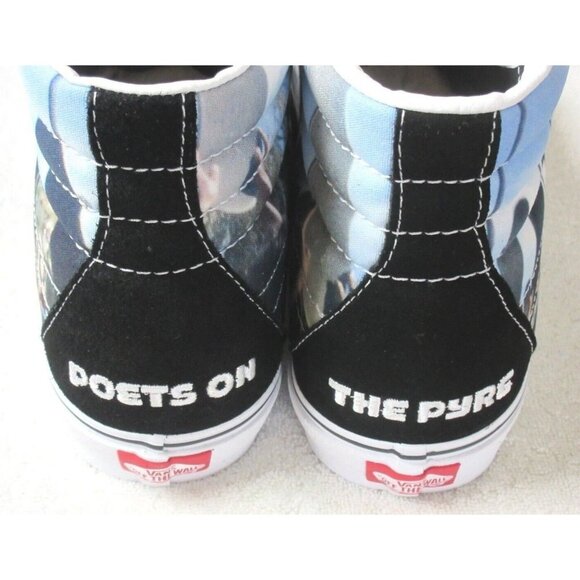 Vans x Moca Men's Frances Stark Sk8-Hi Black Canvas Suede shoes Sizes NIB - Picture 3 of 7